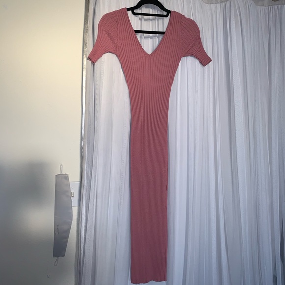 Ribbed sweater dress - Picture 3 of 4